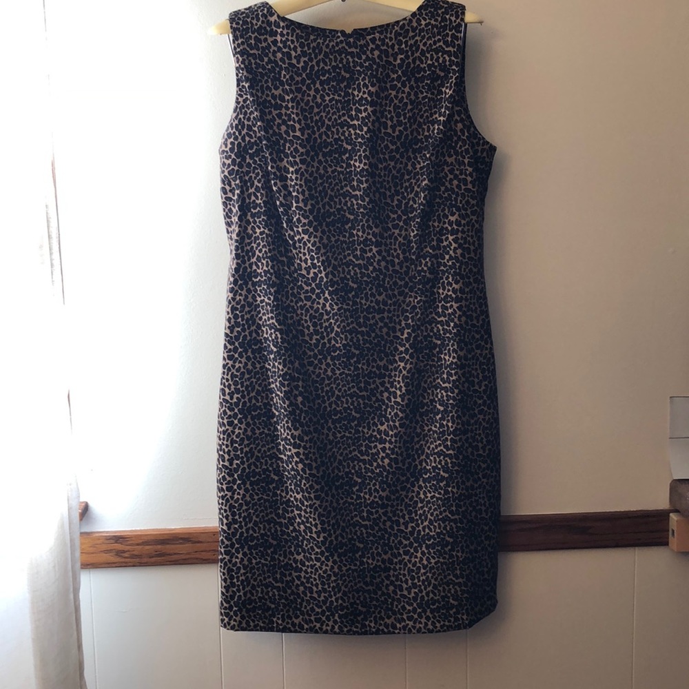 Sheath Dress Leopard Print Dress Size 12